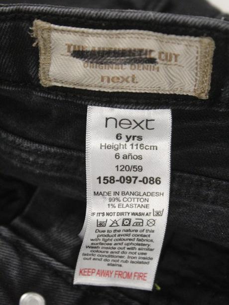 Slim tmavo-šedé rifle next veľ. 6 r. a, next,116