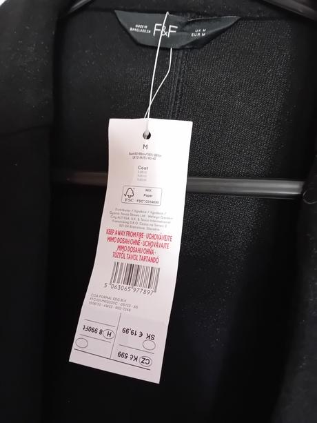 Flausovy kabat, f&f,38 / m