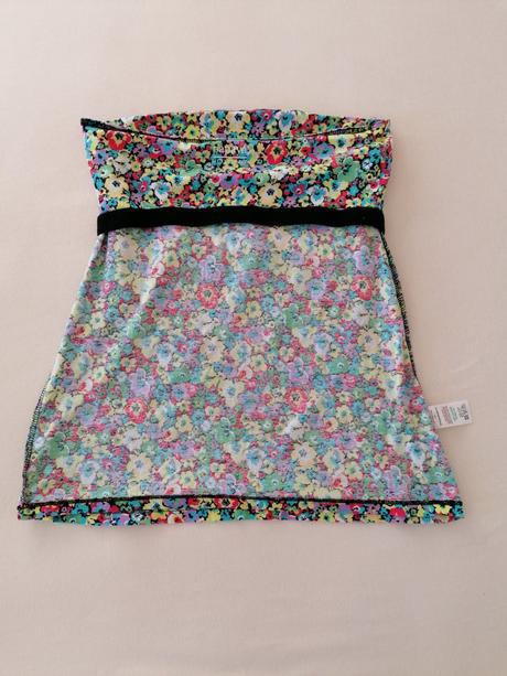 Kvetinový top, papaya,42