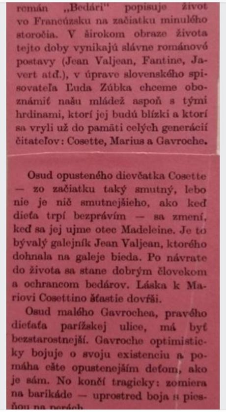 Bedári - časť cosette, 