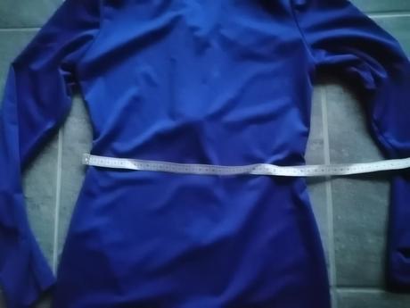 Šaty so zipsom na chrbáte kráľovská modrá, vs-xs, s