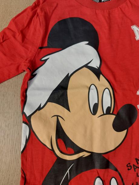 Vianočné tričko mickey mouse - top stav, disney,104