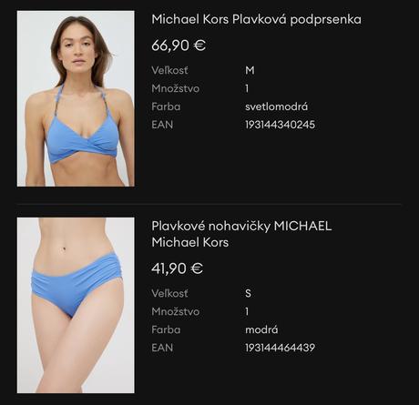 Damske plavky mk, michael kors,s