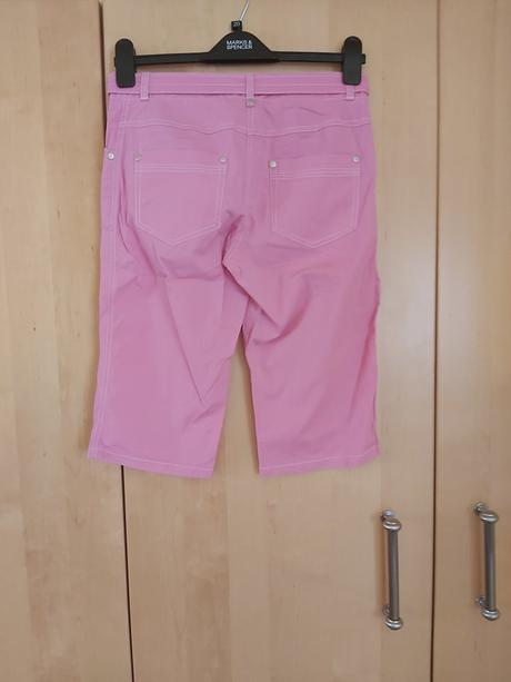 Dievčenské trištvrťové nohavice ružové č.140, 140