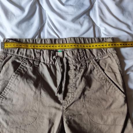 Nohavice benetton veľ 10/11r v páse na šnúrku, benetton,146