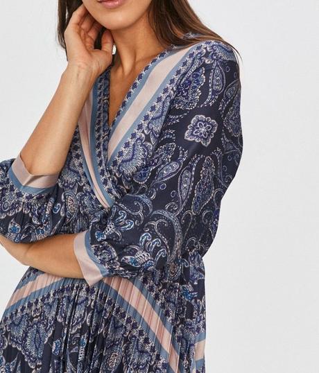 H&m, šaty s plisovanou sukňou, veľ.36, h&m,36