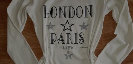 Dlhšie tričko s nápisom, s