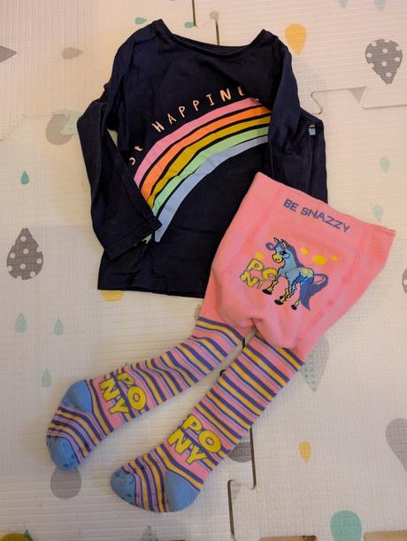 Set tričko s dlhým rukávom a pančušky, f&f,104