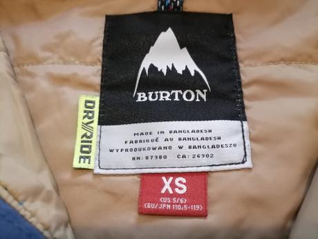 Burton súprava 5-6 rokov, burton,110