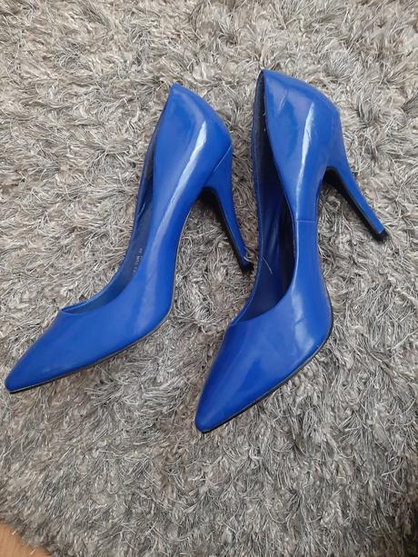 Modré lakované lodičky, 39
