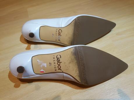 Biele lodičky, 2x nosené, č. 37 1/2, gabor,37