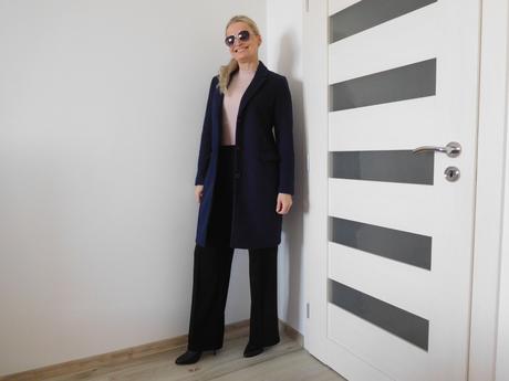 Kabát tm, modrý dámsky -s/m, s