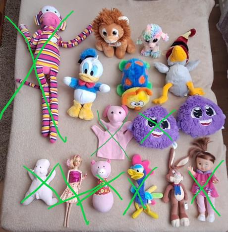 Mix plyšových hračiek,