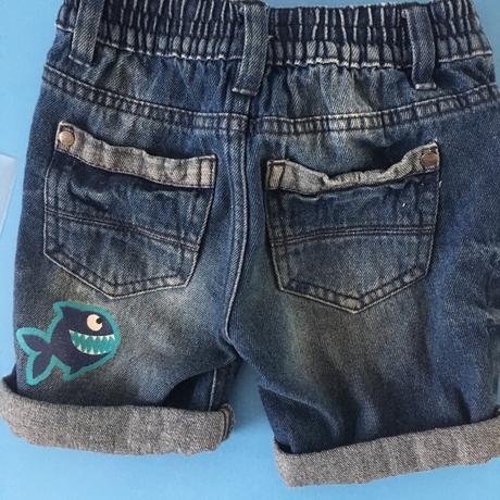 Kraťasy rifľové bavlnené, 98