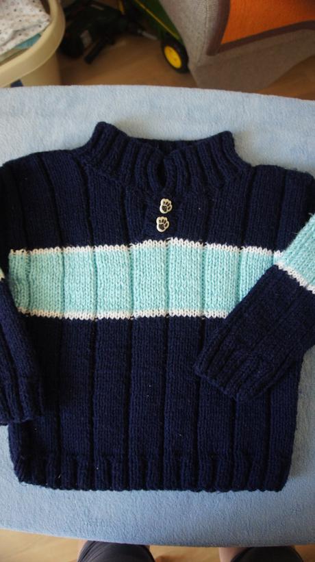 Pulóver modrý, 98