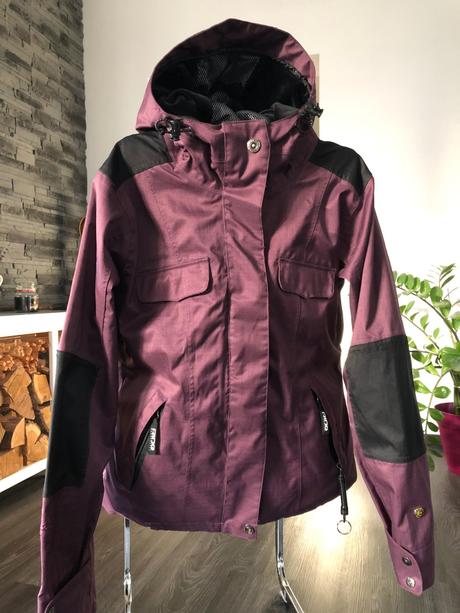 Zimná snowboardová bunda ride bordová, s