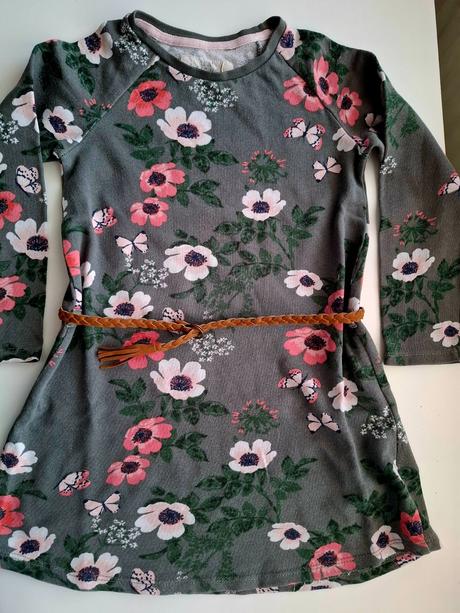 Teplákové šatky s opaskom, h&m,122