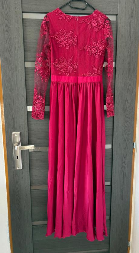 Malinové spoločenské šaty, m