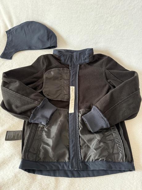 Softshell bunda s fleece, h&m,134