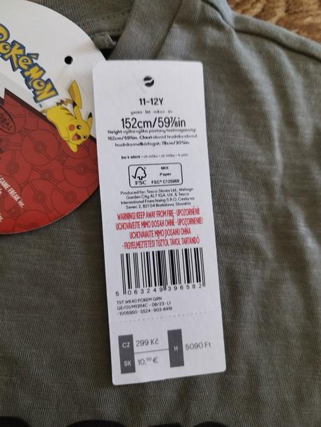 Tričká pokémon 2 ks, 152