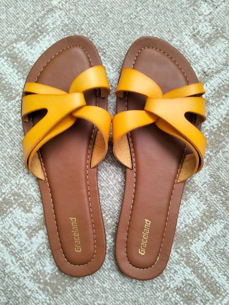 Dámske sandále žlté, graceland,38