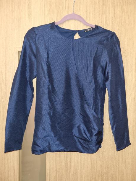 Modré tričko mango xs-s, mango,xs