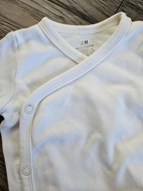 Biele zavinovacie body h&m 62 zadarmo, h&m,62