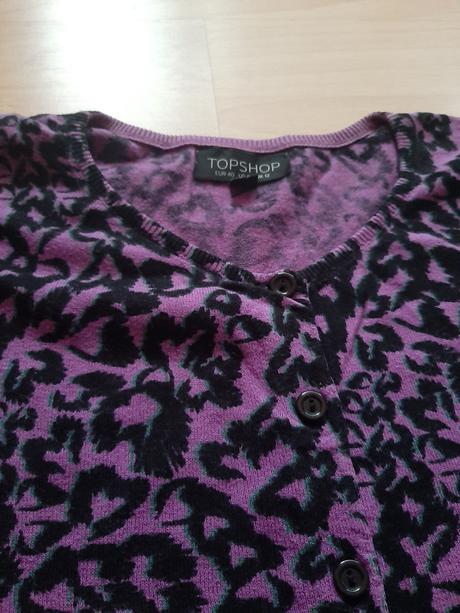 Fialovočierny svetrík topshop, topshop,40