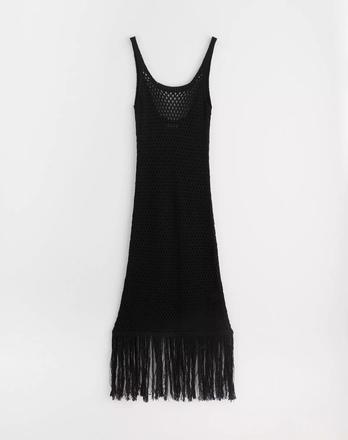 Upletove dierkovane maxi saty lindex, lindex,s