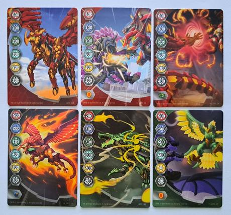 Bakugan magnetické karty (12 ks), 