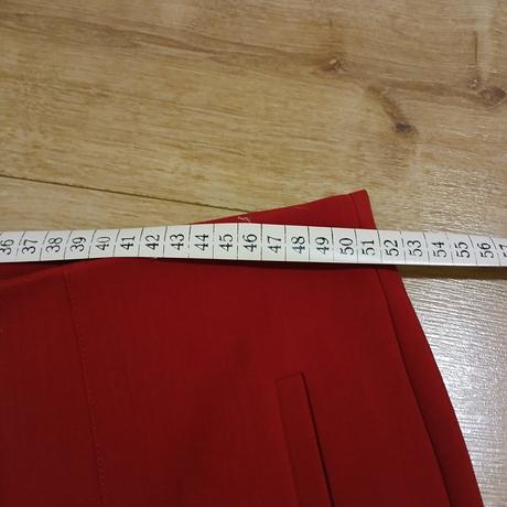 Červené elegantné nohavice, c&a,48