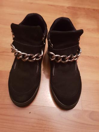 Talianske topanky z brusenej koze, 39