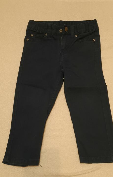 Tmavomodré nohavice, h&m,92