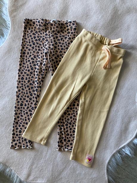 Vrúbkované legínky 86/92, h&m,86