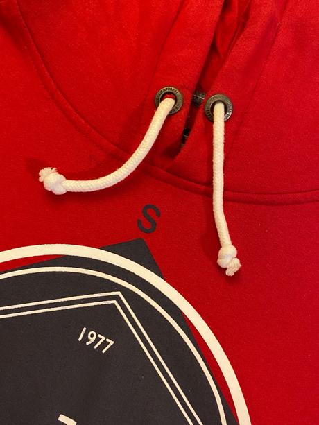 Smith & jones - červená teplá mikina, xl