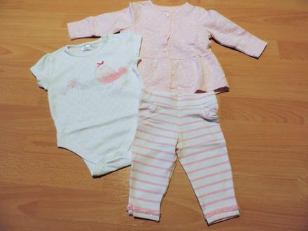 Komplet body + kabátik + nohavice, f&f,68