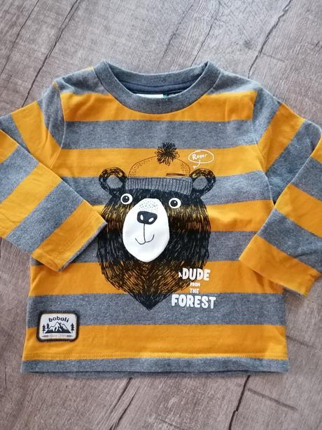 2 tričká s dlhým rukávom 80, c&a,80