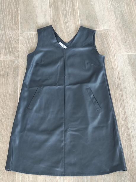 Koženkové šaty 40, m