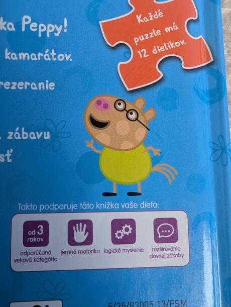 Peppa pig - knižka s puzzle, 