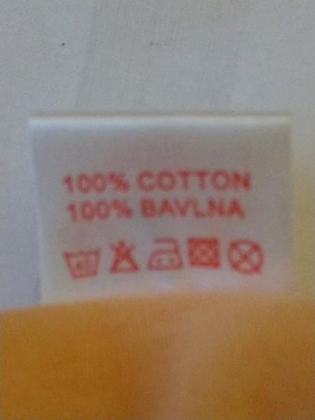 Dievč. marhuľové tielko s motívom happy, v&k, 110, 110