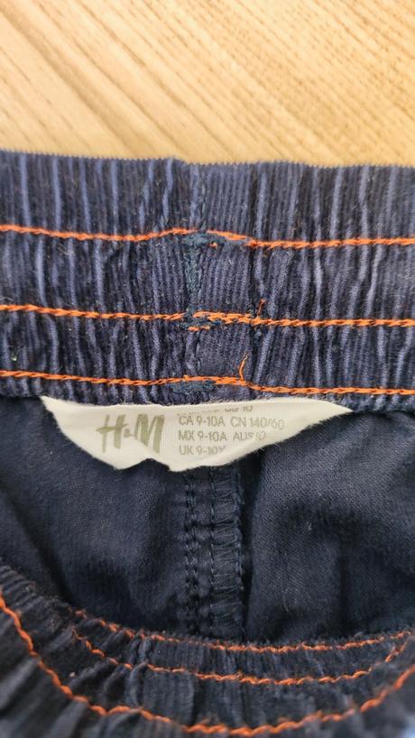 Tenké menzestrove nohavice, h&m,128