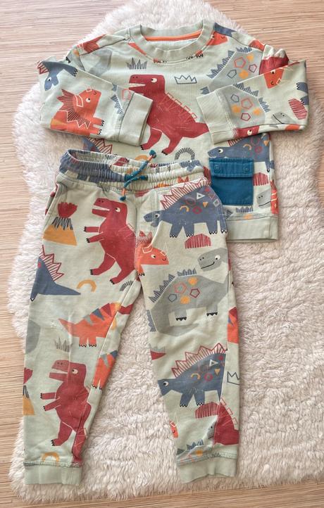 Zelenkasta suprava dinosaury 104, mothercare,104
