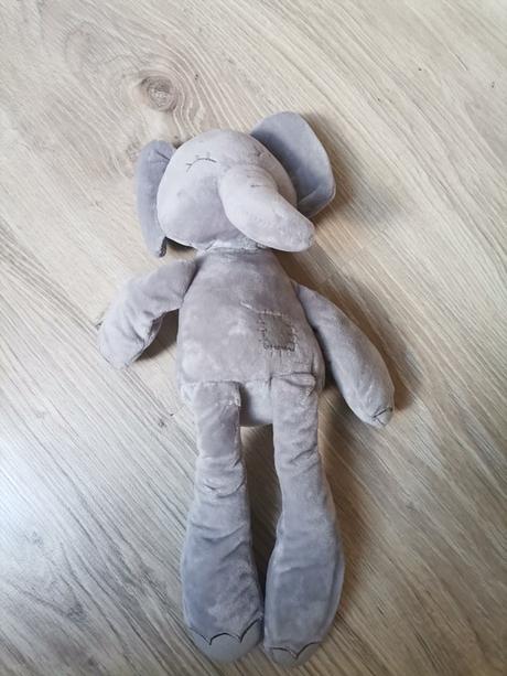 Plyšový sloník mojkáč - biely alebo sivý, 