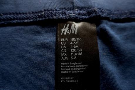 Tenšie tepláky h&m 110/116, h&m,110
