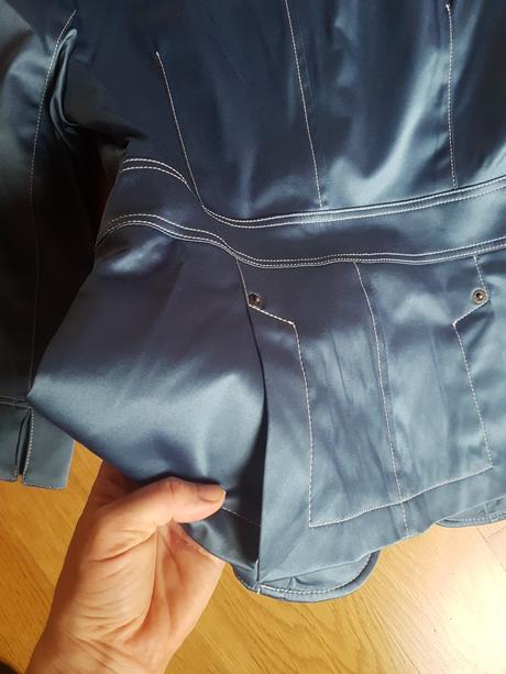 Chantall modré sako veľ. 36, chantall,36