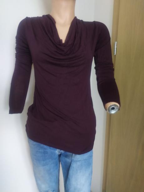 23- fialove tricko 1 x oblecene veloost s, h&m,s