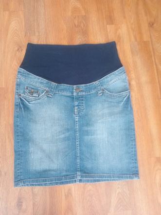 Tehotenská rifľová sukňa, m