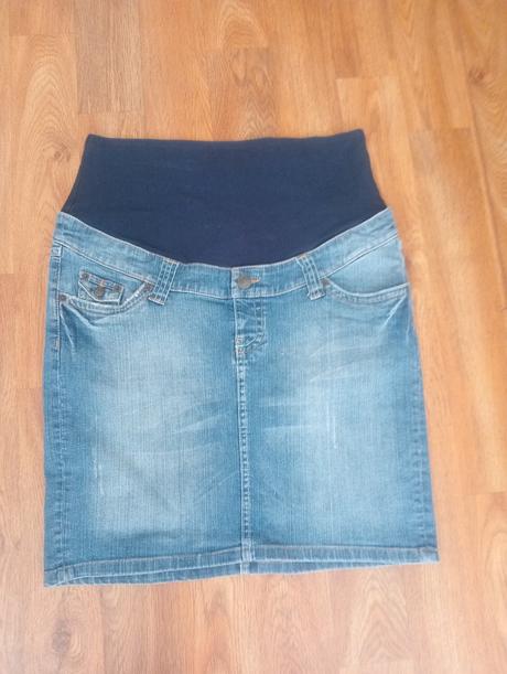 Tehotenská rifľová sukňa, m