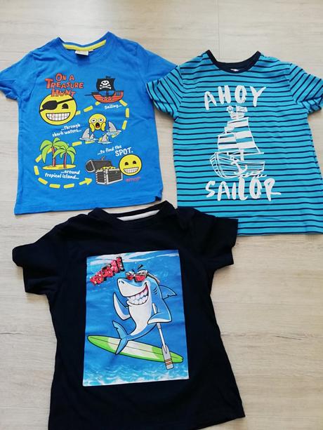 Tričká 3ks 104/110, terranova,104