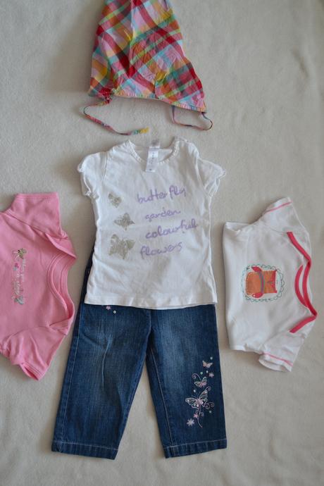 Rifle,tričko a 2 ks body - 86, 86–98